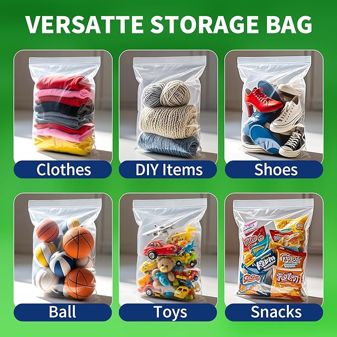 20PACK 3 Gallon Large Zipper Bags - Image 7