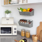 GRANNY SAYS Wicker Hanging Basket, 2 Pack Storage Baskets - Image 2