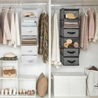 GRANNY SAYS 6-Shelf Hanging Closet Organizer, Separable to 2 Pack 3-Shelf - Image 4