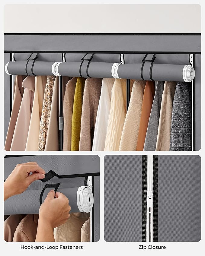 SONGMICS Portable Closet, Wardrobe Closet Organizer - Image 9