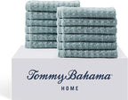 Tommy Bahama- Washcloth Set, Highly Absorbent Cotton Bathroom Decor, Low by TommyBahama