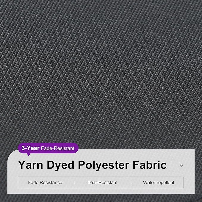 PURPLE LEAF 8'×8' Patio Cantilever Umbrella with Base Included Offset Outdoor Umbrella with cover Square umbrella outdoor patios for Backyard Pool Garden Grey - Image 8