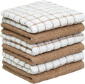 Bumble Premium Cotton Dish Cloths 12" x 12"| Tan Design | 405 GSM | Highly by BumbleTowels