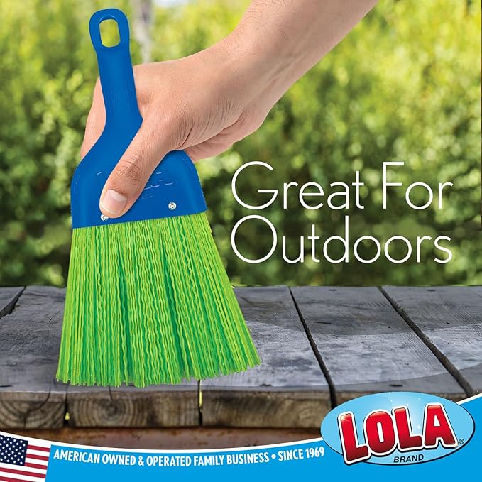 LOLA Whisk Broom, Hand Brush, 6 Pack Durable Bristles, Whisks Away Dirt & Debris - Image 4