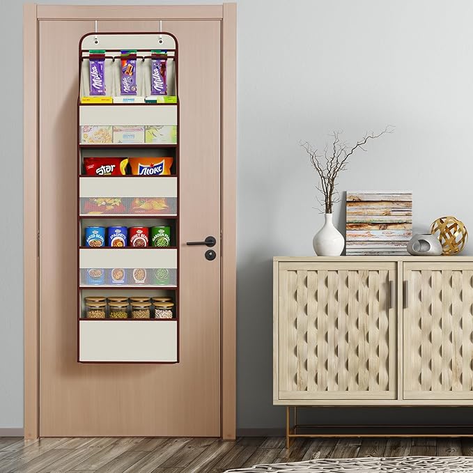 Univivi 5-Shelf Fabric Door Storage Over Door Hanging Organizer - Image 6