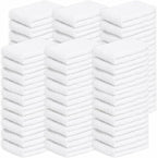 Looperry White Terry Cloth Rags 13"x13" Inches Commercial Grade Dish Cloth - Image 2