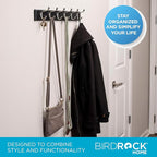 BIRDROCK HOME Oval Hook Coat and Hat Rack | 6 Hooks | 2 Pack | Wall Mount | - Image 4
