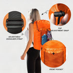 Laundry Bag with Shoulder Straps and Mesh Pocket Laundry Backpack Large - Image 3