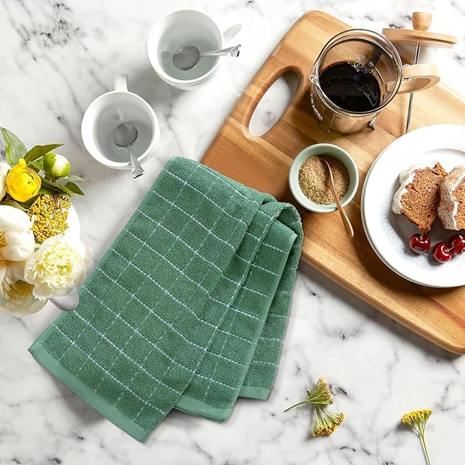 Mordimy 100% Cotton Terry Cloth Kitchen Towels, Super Soft and Absorbent Dish - Image 7