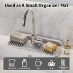 WAFT YEARN 14X5 Inch Silicone Durable Faucet Mat Kitchen Sink Splash Guard - Image 5