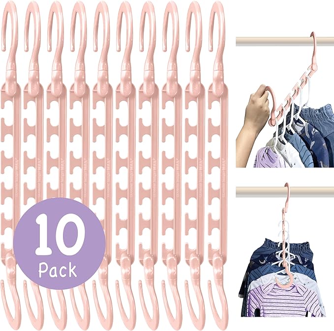 Wonder Hanger Max 10-Pack Space Saving Hangers, Reinforced Hooks Swivels 360° - Image 6