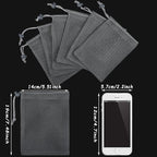 TecUnite 10 Pcs Mesh Bags Drawstring Laundry Bags Large Nylon Mesh Gift - Image 3