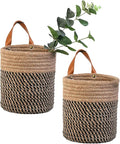 2pack Small Hanging Baskets-Cotton Rope Wall Basket by RUIZHIXUAN