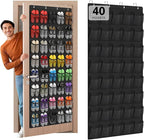 Over the Door Shoe Organizer, 40-Pocket Hanging Shoe Rack by Unknown
