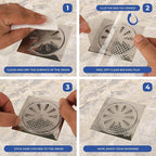 Disposable Hair Catcher Shower Drain Mesh Stickers, 35 Pack - Image 5