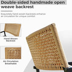 Grand Patio Outdoor Dining Chair Set of 2, 2-Piece Stackable Wicker Chairs with Cushions and Armrest for Restaurant, Garden, Porch, Lawn and Poolside - Image 2