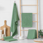 Homaxy 100% Cotton Terry Kitchen Towels, Checkered Designed, Soft and Super - Image 6