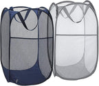 2 Pack Mesh Laundry Hampers, Pop Up Laundry Baskets, Collapsible Clothes by Buenod