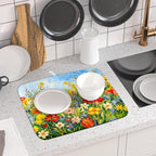 Spring Summer Floral Dish Drying Mat - Image 6