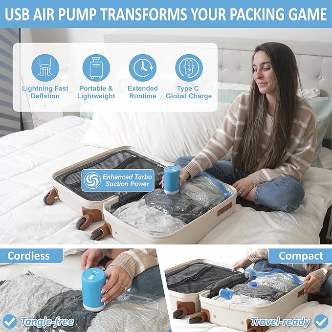 Cozy Essential Travel Vacuum Storage Bags - Image 3
