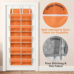 Over The Door Organizer 5 Tiers, Extra Large Behind Door Storage of 10 - Image 7