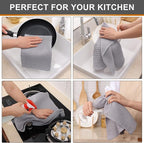 Kitinjoy 100% Cotton Waffle Weave Kitchen Hand Towels - Image 4