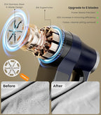 Rechargeable Fabric Shaver | 3-Speed Electric Lint Remover | 6 Blades High - Image 3