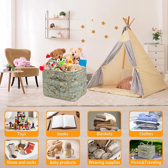 Quilted Fabric Storage Baskets - Image 4