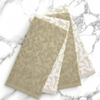 MosJos 4 Pack Hand Towels, Cotton Sage Green and White Floral Kitchen Towel - Image 8