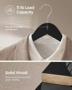 SONGMICS Wooden Hangers, Swivel Hook, Non-Slip - Image 4