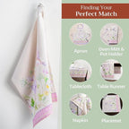 Maison d' Hermine Kitchen Towels Set of 3 100% Cotton 27.50" x 20" Reusable - Image 5