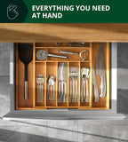 ROYAL CRAFT WOOD Luxury Bamboo Kitchen Drawer Organizer - Image 8