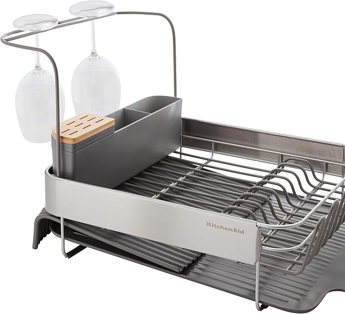 KitchenAid Compact to Full Size Expandable, Rust Resistant Satin Coated Dish - Image 5