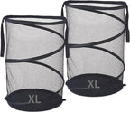 Seiritex 2Pcs Mesh Popup Laundry Hamper 115L Extra Large Collapsible Laundry by SEIRITEX