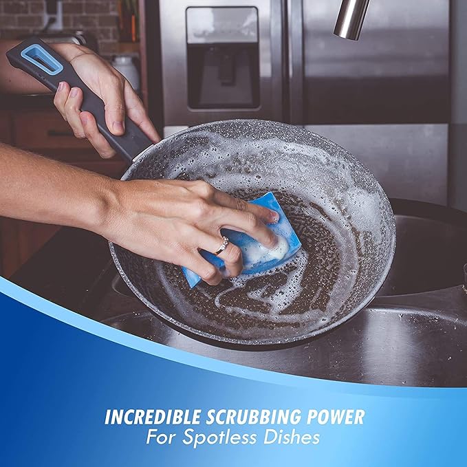 Elitra Essentials Scrubber Sponge, Non-Scratch Hydrophilic Foam Technology - Image 6
