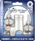Glade PlugIns Refills Air Freshener Starter Kit, Pet Fresh Scent, Scented and by Glade
