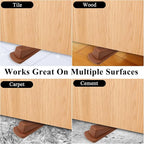 4 Pack Door Stoppers for Bottom of Door, Rubber Door Stopper Wedge, Sturdy - Image 5