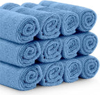 White Classic Luxury Cotton Washcloths 13x13 Inch - Image 3
