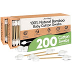 100% Bamboo Cotton Swabs for Ears by Jenvita