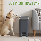 Bathroom Trash Can with Lid, 2.6 Gallon /10 Liter Small Garbage Can, Press Top - Image 6