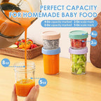 DRKIO 12 Pack Glass Baby Food Storage Containers - Image 3