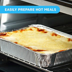 MontoPack Aluminum Foil Pans Half Size Roasting Chafing Pan | Bulk 10 Pack of - Image 7