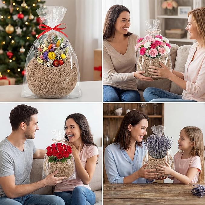 3 Pcs Larger Boho Wall Hanging Fruit Baskets - Image 7