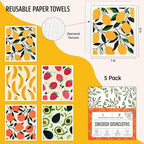 Swedish Dishcloths for Kitchen, Swedish Dish Cloths 5 Pack, Super Absorbent - Image 2