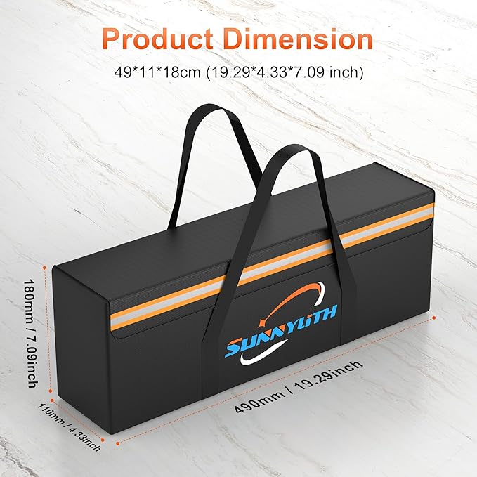 E-Bike Battery Safe Bag Fireproof Explosionproof, Large Document Lipo - Image 2
