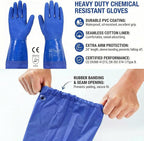 Youneedthat Chemical Resistant Gloves, Seamless Cotton Lined, Heavy Duty - Image 2