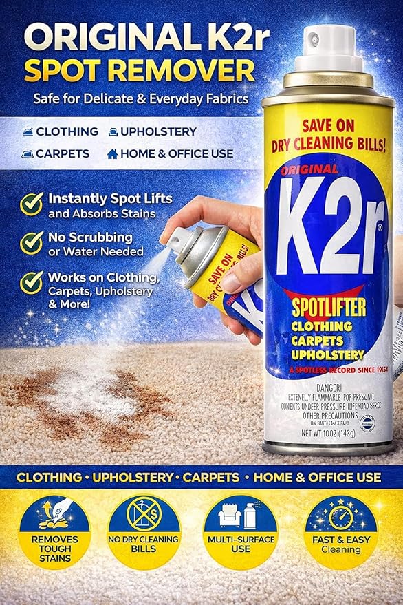 K2R SpotLifter Spot Remover Spray – Quick-Drying Stain Remover - Image 5