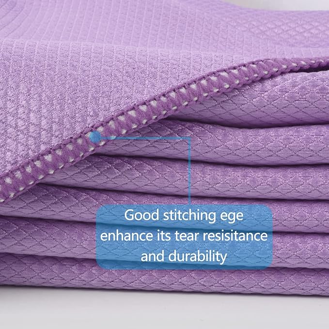SINLAND Microfiber Glass Cleaning Cloth, Lint Free Cleaning Cloths - Image 2