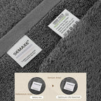 SEMAXE Grey Bath Towel, 100% Cotton Towel - Image 4
