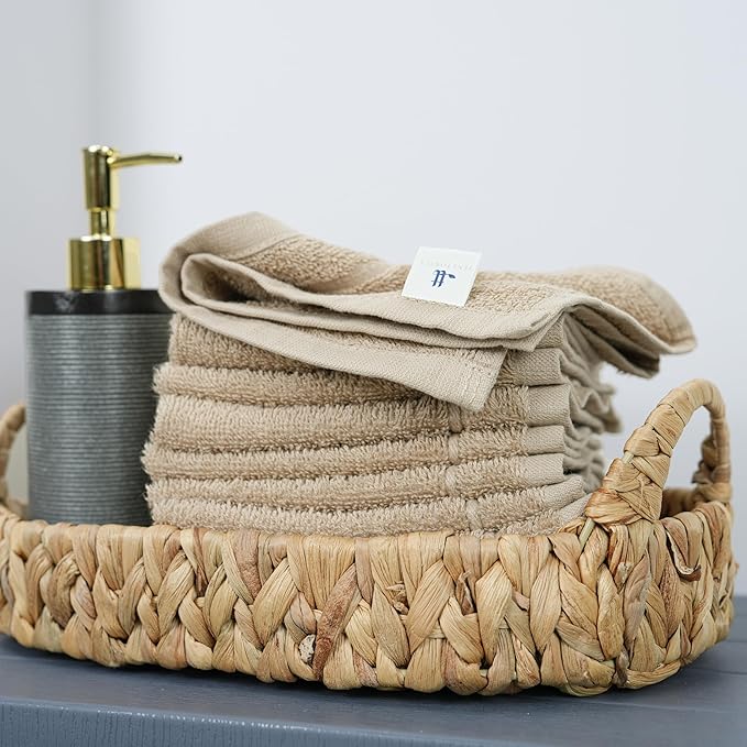 Tens Towels Pack of 24 Washcloths, 12 x 12 Inches, Lighter Weight, Quick to Dry - Image 4